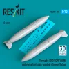 ResKit Models Tornado IDS/ECR 1500L underwing fuel tanks (welded) (German/Italian) (2 pcs) (3D Printed) - 1500 literes szárny alatti üzemanyag-póttartályok, 2 db