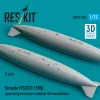 ResKit Models Tornado IDS/ECR 1500L underwing fuel tanks (welded) (German/Italian) (2 pcs) (3D Printed) - 1500 literes szárny alatti üzemanyag-póttartályok, 2 db