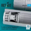 ResKit Models F-4 (E, J, F, G, S) Phantom II exhaust nozzles for Hasegawa kit (3D Printed) - hajtómű-fúvócsövek