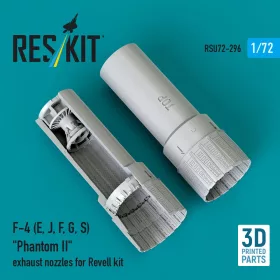   ResKit Models F-4 (E, J, F, G, S) Phantom II exhaust nozzles for Revell kit (3D Printed) - hajtómű-fúvócsövek