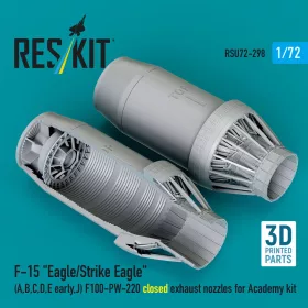   ResKit Models F-15 Eagle/Strike Eagle (A, B, C, D, E korai, J) F100-PW-220 zárt – hajtómű-fúvócsövek