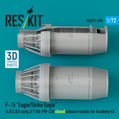 ResKit Models F-15 Eagle/Strike Eagle (A, B, C, D, E korai, J) F100-PW-220 zárt – hajtómű-fúvócsövek