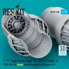 ResKit Models F-15 Eagle/Strike Eagle (A, B, C, D, E korai, J) F100-PW-220 zárt – hajtómű-fúvócsövek