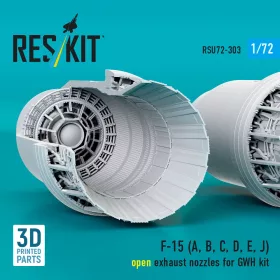   ResKit Models F-15 Eagle/Strike Eagle (A,B,C,D,E korai,J) F100-PW-220 nyitott – hajtómű-fúvócsövek