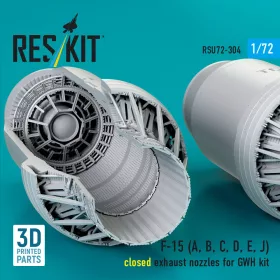   ResKit Models F-15 Eagle/Strike Eagle (A,B,C,D,E korai,J) F100-PW-220 zárt – hajtómű-fúvócsövek