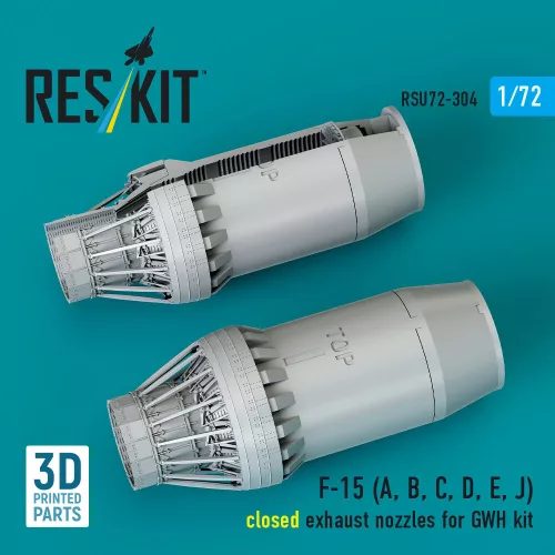 ResKit Models F-15 Eagle/Strike Eagle (A,B,C,D,E korai,J) F100-PW-220 zárt – hajtómű-fúvócsövek