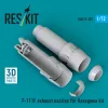ResKit Models F-111F exhaust nozzles (3D Printed) for Hasegawa - hajtómű-fúvócsövek