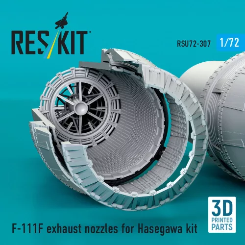 ResKit Models F-111F exhaust nozzles (3D Printed) for Hasegawa - hajtómű-fúvócsövek