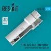 ResKit Models F-104 (S/G-late) Starfighter exhaust nozzle for Hasegawa kit (3D Printed) - F-104 (S/G-késői) Starfighter – hajtómű-fúvócső