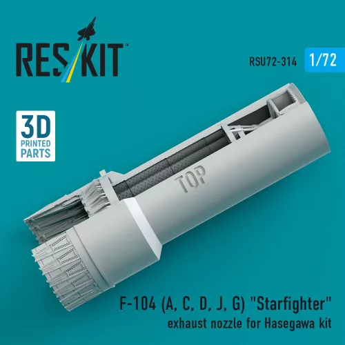 ResKit Models F-104 (A, C, D, J, G) Starfighter exhaust nozzle for Hasegawa kit (3D Printed) - hajtómű-fúvócső