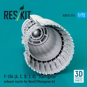   ResKit Models F-104 (A, C, D, J, G) Starfighter – hajtómű-fúvócső, Revell / Monogram maketthez