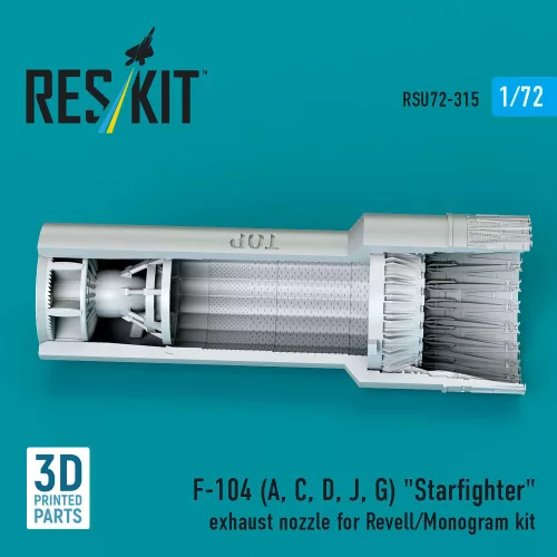 ResKit Models F-104 (A, C, D, J, G) Starfighter – hajtómű-fúvócső, Revell / Monogram maketthez