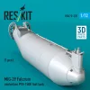 ResKit Models MiG-29 Fulcrum centerline PTB-1500 fuel tank (1 pcs) (3D Printed) - MiG-29 Fulcrum – PTB-1500 törzs alatti üzemanyag-póttartály, 1 db