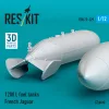 ResKit Models 1200 L fuel tanks French Jaguar (2 pcs) (3D Printed) - 1200 literes üzemanyag-póttartályok, 2 db