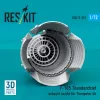 ResKit Models F-105 Thunderchief exhaust nozzle for Trumpeter kit (3D Printed) - hajtómű-fúvócső