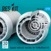 ResKit Models Jaguar exhaust nozzles for HobbyBoss kit (3D Printed) - hajtómű-fúvócsövek