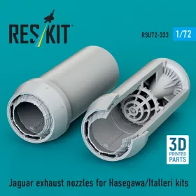   ResKit Models Jaguar exhaust nozzles for Hasegawa/Italleri kits (3D Printed) - hajtómű-fúvócsövek