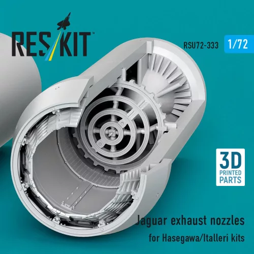 ResKit Models Jaguar exhaust nozzles for Hasegawa/Italleri kits (3D Printed) - hajtómű-fúvócsövek