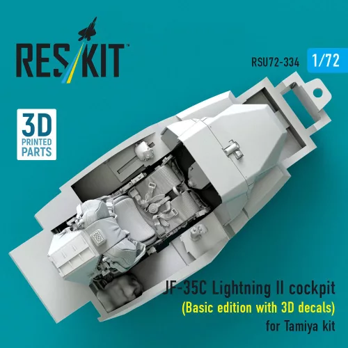 ResKit Models F-35C Lightning II – alap cockpitkészlet 3D matricákkal