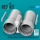 ResKit Models Rafale exhaust nozzles for HobbyBoss kit (3D Printed) - Rafale – hajtómű-fúvócsövek