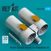 ResKit Models Rafale exhaust nozzles for HobbyBoss kit (3D Printed) - Rafale – hajtómű-fúvócsövek