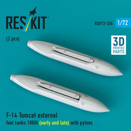 ResKit Models F-14 Tomcat – 1000 literes külső üzemanyag-póttartályok pilonokkal, korai és késői változat, 2 db