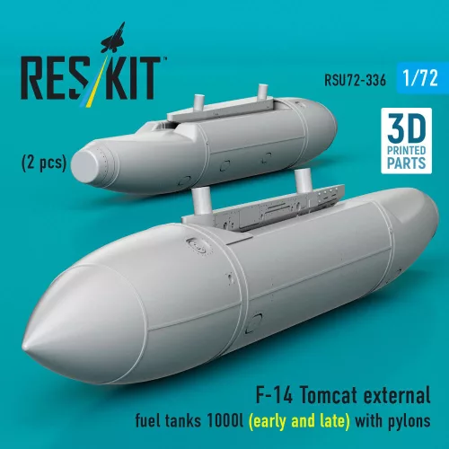 ResKit Models F-14 Tomcat – 1000 literes külső üzemanyag-póttartályok pilonokkal, korai és késői változat, 2 db