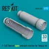 ResKit Models F-14D Tomcat open exhaust nozzles for Tamiya kit (3D Printed) - hajtómű-fúvócsövek