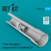 ResKit Models F-104J Starfighter exhaust nozzle (3D Printed) for Fine Molds - hajtómű-fúvócső