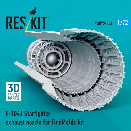 ResKit Models F-104J Starfighter exhaust nozzle (3D Printed) for Fine Molds - hajtómű-fúvócső
