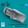 ResKit Models F-16 Fighting Falcon (F100-PW-220) open exhaust nozzle (3D Printed) for Tamiya - F-16 Fighting Falcon (F100-PW-220) nyitott – hajtómű-fúvócső