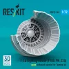 ResKit Models F-16 Fighting Falcon (F100-PW-220) open exhaust nozzle (3D Printed) for Tamiya - F-16 Fighting Falcon (F100-PW-220) nyitott – hajtómű-fúvócső