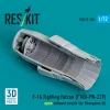 ResKit Models F-16 Fighting Falcon (F100-PW-229) open exhaust nozzle (3D Printed) for Hasegawa - F-16 Fighting Falcon (F100-PW-229) nyitott – hajtómű-fúvócső