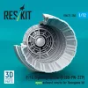 ResKit Models F-16 Fighting Falcon (F100-PW-229) open exhaust nozzle (3D Printed) for Hasegawa - F-16 Fighting Falcon (F100-PW-229) nyitott – hajtómű-fúvócső