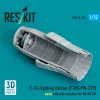 ResKit Models F-16 Fighting Falcon (F100-PW-229) open exhaust nozzle (3D Printed) for Revell - F-16 Fighting Falcon (F100-PW-229) nyitott – hajtómű-fúvócső