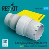 ResKit Models F-16 Fighting Falcon (F110-GE-129) open exhaust nozzle (3D Printed) for Hasegawa - F-16 Fighting Falcon (F110-GE-129) nyitott – hajtómű-fúvócső