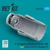 ResKit Models F-16 Fighting Falcon (F110-GE-129) open exhaust nozzle (3D Printed) for Hasegawa - F-16 Fighting Falcon (F110-GE-129) nyitott – hajtómű-fúvócső