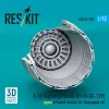 ResKit Models F-16 Fighting Falcon (F110-GE-129) open exhaust nozzle (3D Printed) for Hasegawa - F-16 Fighting Falcon (F110-GE-129) nyitott – hajtómű-fúvócső
