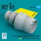 ResKit Models F-16 Fighting Falcon (F110-GE-129) open exhaust nozzle (3D Printed) for Revell - F-16 Fighting Falcon (F110-GE-129) nyitott – hajtómű-fúvócső