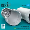 ResKit Models F-14D Tomcat open exhaust nozzles for GWH kit (3D Printed) - hajtómű-fúvócsövek
