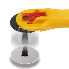 OLFA 28 mm-es körpengével szerelt hobby-textilkés RTY-1/C
