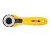 OLFA 45 mm-es körpengével szerelt hobby-textilkés RTY-2C-YELLOW