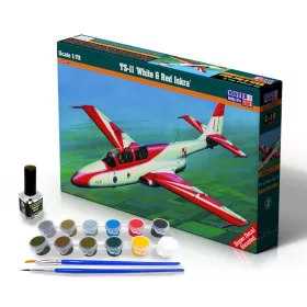 MisterCraft TS-11 fehér-piros Iskra 1:72 Starter Kit repülőgép makett – MisterCraft SC-22