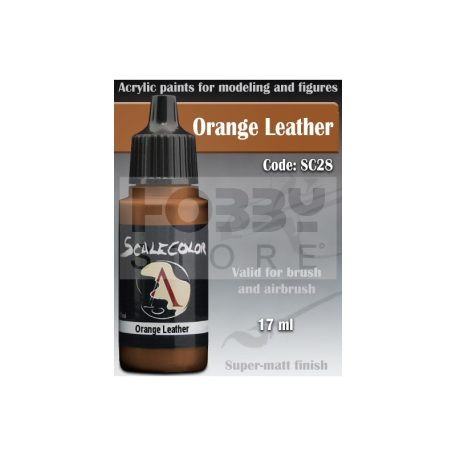 Scale75 - SCALECOLOR Range - ORANGE LEATHER akrilfesték 17ml SC-28