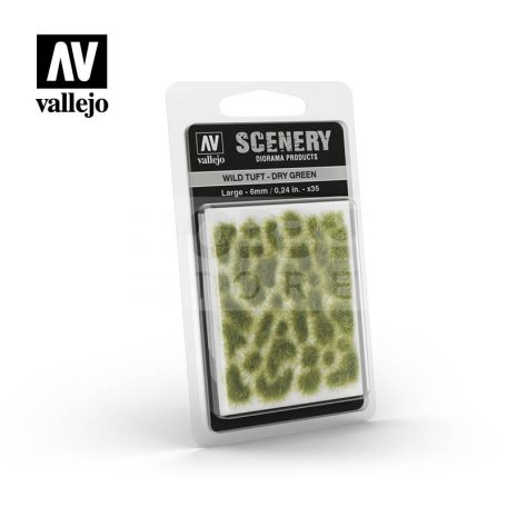 Vallejo Wild Tuft - Dry Green realisztikus fűcsomók diorámához SC415