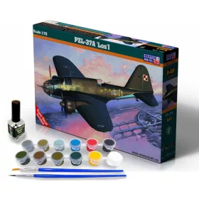 MisterCraft PZL P-37A Los I 1:72 Super Set repülőgép makett – MisterCraft SD-06