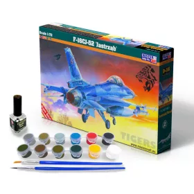 MisterCraft F-16CJ Block 52+ Jastrząb / Hawk 1:72 Super Set repülőgép makett – MisterCraft SD-116