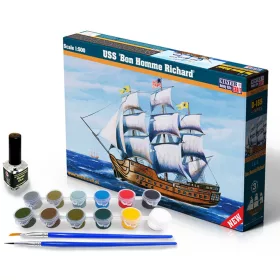 MisterCraft USS Bon Homme Richard 1:500 Starter Kit hajómakett – MisterCraft SD-165