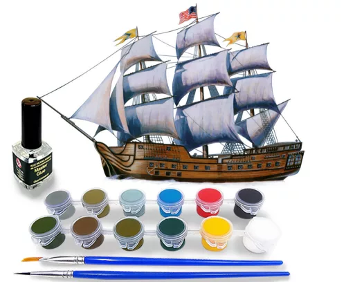 MisterCraft USS Bon Homme Richard 1:500 Starter Kit hajómakett – MisterCraft SD-165