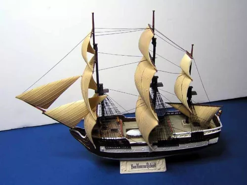 MisterCraft USS Bon Homme Richard 1:500 Starter Kit hajómakett – MisterCraft SD-165